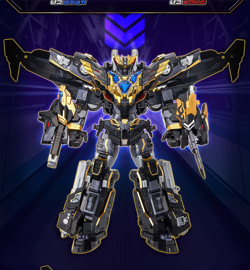 Metal Cardbot W GRAND BLUE LEON DARK EDITION Combining Robot K-Toy | PRE-ORDER