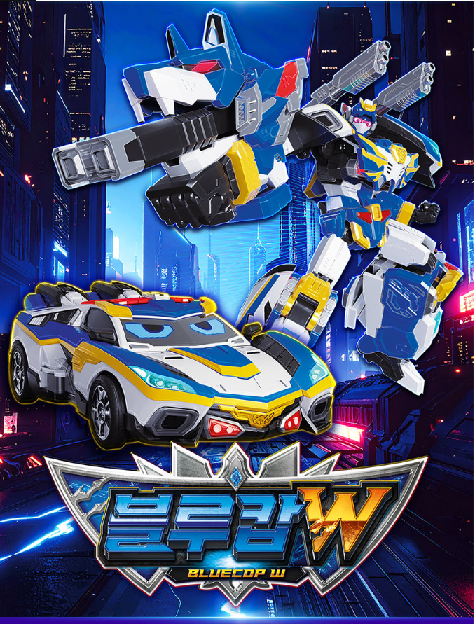 Metal Cardbot W BLUECOP W Police Car Transforming Robot K-Toy | PRE-ORDER