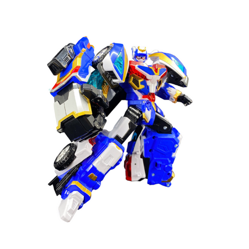 Metal Cardbot S BLUECOP S Transforming Police Car Robot K-Toy | Korean Edition
