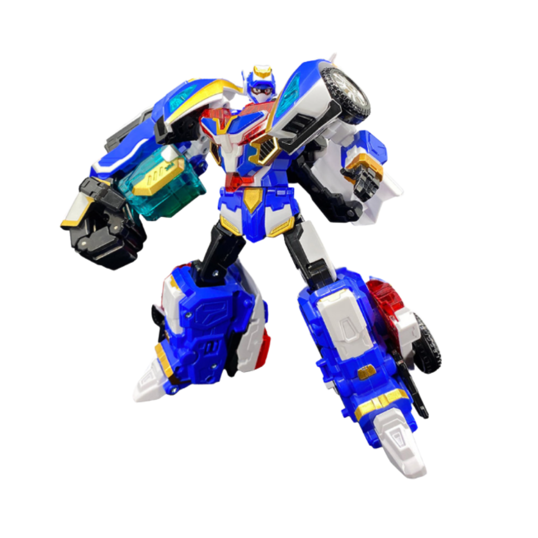 Metal Cardbot S BLUECOP S Transforming Police Car Robot K-Toy | Korean Edition